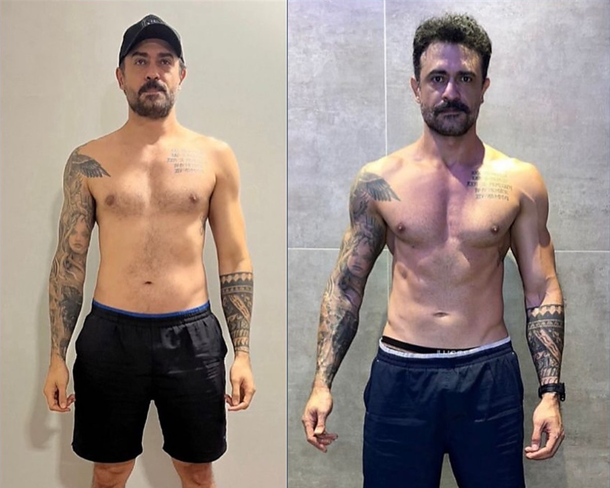 Antes e depois de aluno do Gustavo, 8 meses de constância